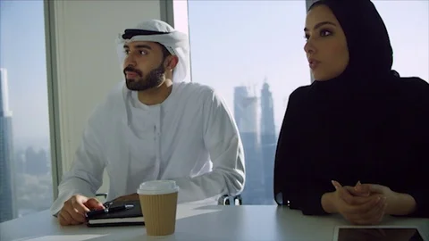 Arab business shoot. Stock Footage 126634616