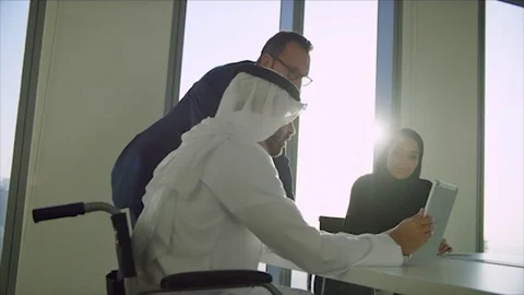 Arab business shoot. Stock Footage 126634680