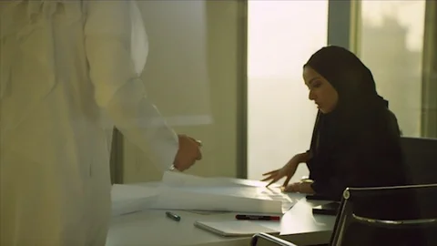 Arab business shoot. Stock Footage 126634722
