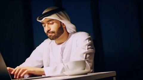 Arab business shoot. Stock Footage 126634848
