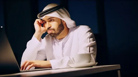 Arab business shoot. Stock Footage 126634853