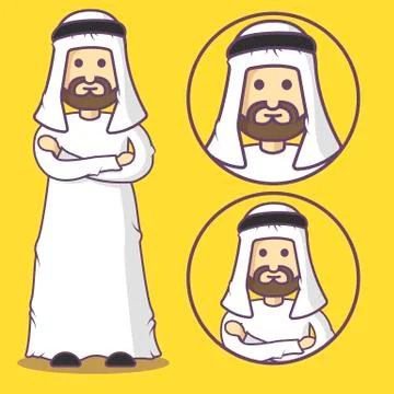 Arab cartoon 스톡 일러스트