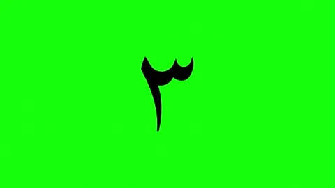 Arab countdown non particle Stock Footage 288416918
