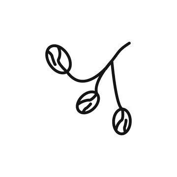 Arab date fruit icon outline collection in black and on white background Stock Illustration