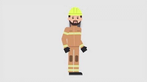 Arab Firefighter Dizzy Stock Footage 205038609