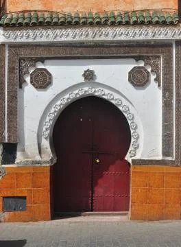 Arab gate in Marrakech Stock Photos
