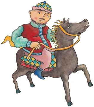 Arab Horseman Stock Illustration