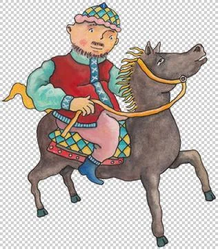 Arab Horseman Stock Illustration