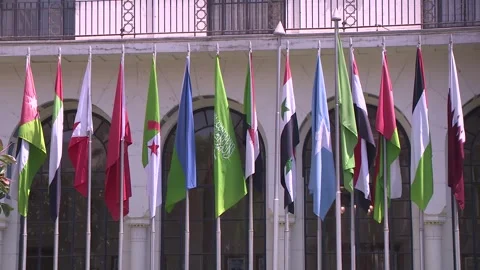 The Arab League  Video stock 253896316