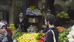 An Arab man in the Muslim Quarter of Jerusalem.