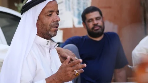 Arab Man Talking Video stock 81528498