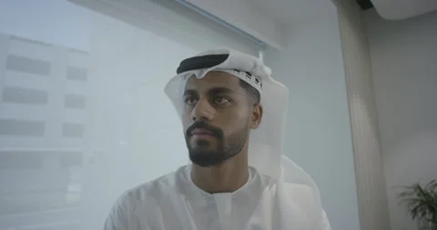 Arab man talking. Stock Footage 247166926