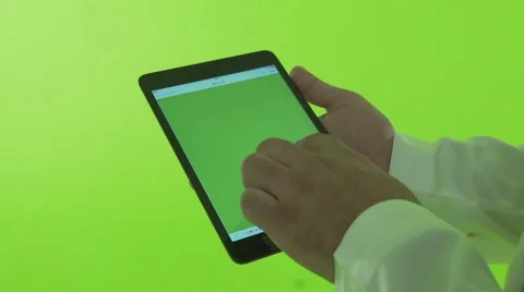 Arab man using digital tablet. Stock Footage 54480598