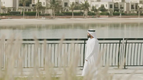 Arab man walking. Stock Footage 151822810