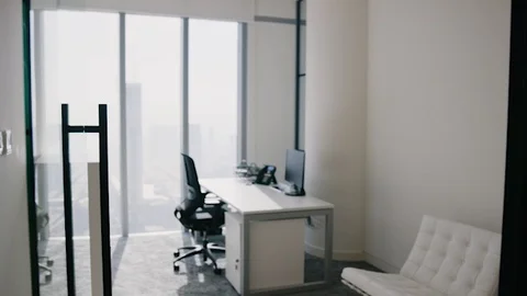 Arab man walking into an office. Video stock 126310240