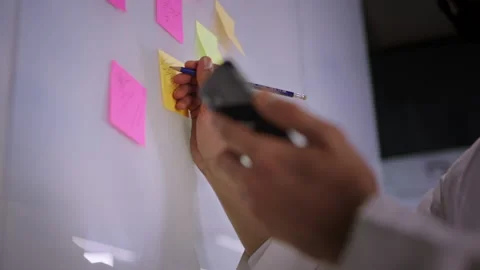 Arab man writing notes. Stock Footage 237279719