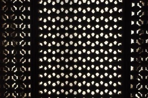 Arab metal grid background Stock Photos