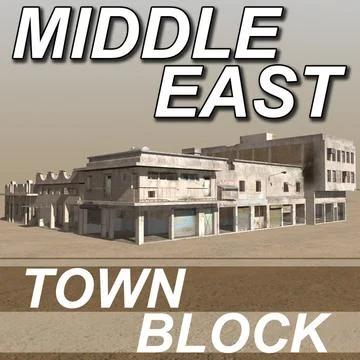 Arab - MIDDLE EAST - Slum Town Block 3D Model
