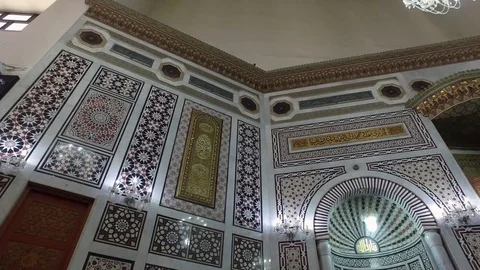 Arab mosaic in the mosque. Stock Footage 76631930