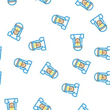 Arab muslim guy vector seamless pattern Stockillustratie
