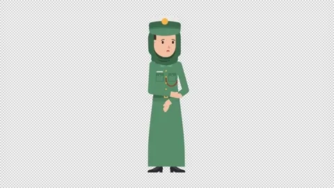 Arab Policewoman Sad Stock Footage 205046019