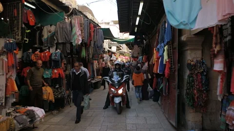 Arab Quarter Shops 스톡 동영상 60953431