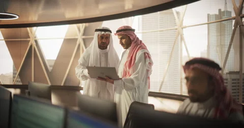Arab Team of Software Developers Working in Office Video stock 243567785