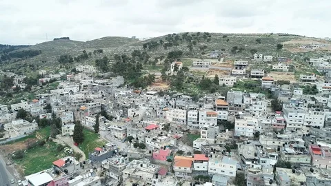 Arab town down on hill Video stock 111494863
