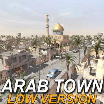 Arab Town_Low res. Textured 3D Model