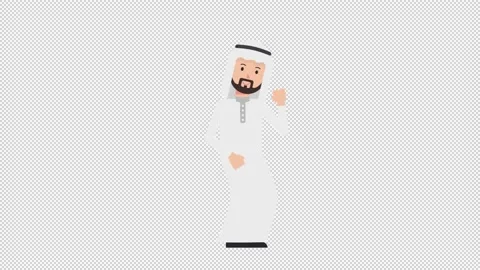 Arab Traditional Man Dancing Video stock 205072943
