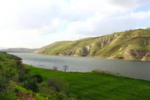 Arab Valley Dam Foto stock