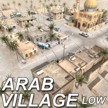 Arab Village_Low res. Textured 3D Model