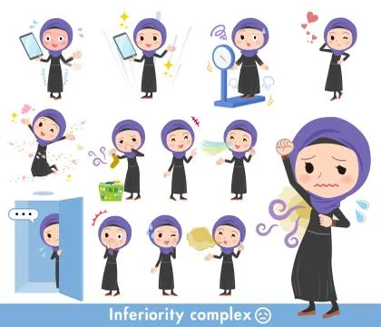 Arab women complex Stock-Illustration