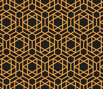Arabesque, arabic mashrabiya seamless pattern Stock Illustration