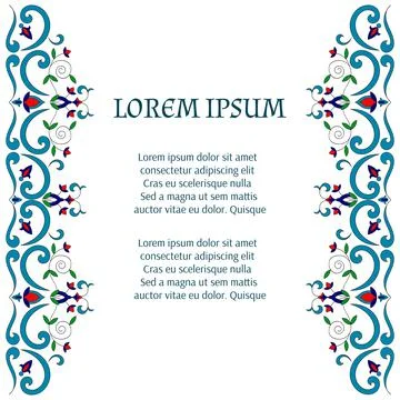 Arabesque border background vector Stock Illustration