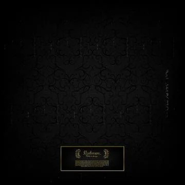 Arabesque darker than black abstract element pattern background vector Stock Illustration