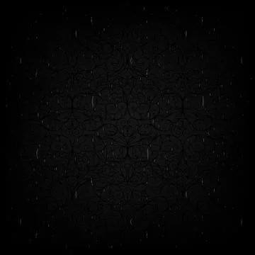 Arabesque eastern pattern darker than black abstract element background vecto Stock Illustration