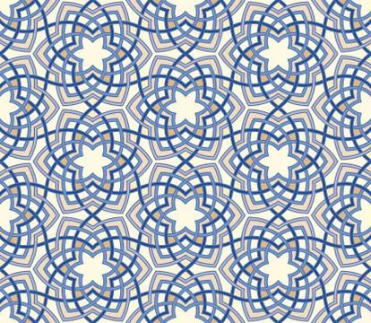 Arabesque floral pattern Stock Illustration