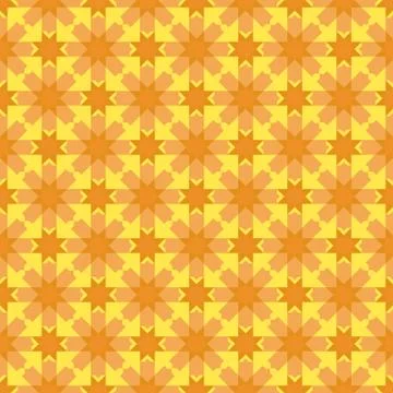 Arabesque Geometric Seamless floral pattern. Illustrazione stock