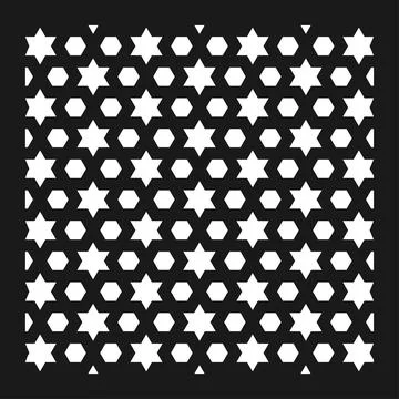 Arabesque grill pattern. Arabic window frame CNC Vector Illustrazione stock