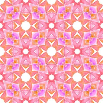 Arabesque hand drawn design. Orange fresh boho 스톡 일러스트