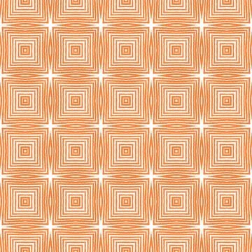 Arabesque hand drawn pattern. Orange symmetrical イラスト素材