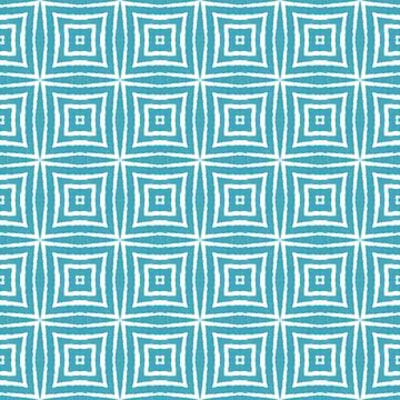 Arabesque hand drawn pattern. Turquoise Illustrazione stock