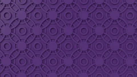 Arabesque looping geometric pattern. Purple islamic 3d motif. Arabic background. Stock Footage 121713090