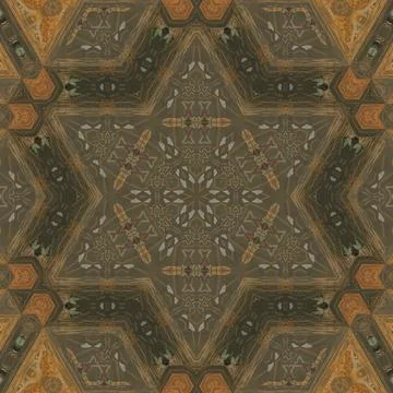Arabesque motif patterns for interior decoration fashion Illustration