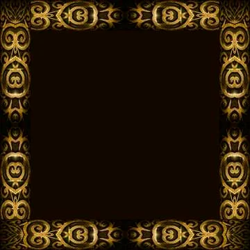 Arabesque ornament frame Illustrazione stock