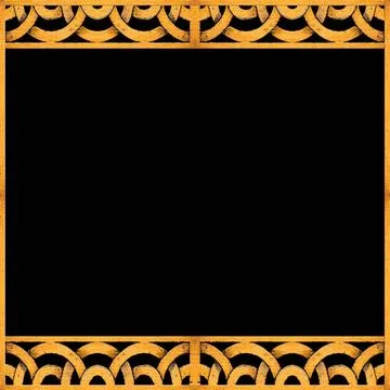 Arabesque Pattern Frame Background Arabesque complex pattern wood frame b... Stock Photos