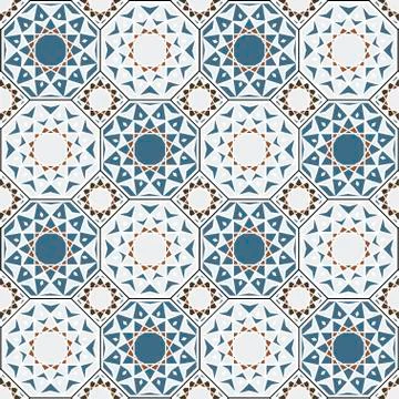 Arabesque seamless islamic pattern background vector design Stock Illustration