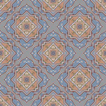 Arabesque seamless pattern. Elegance arabic vector background. Beautiful mode Illustrazione stock