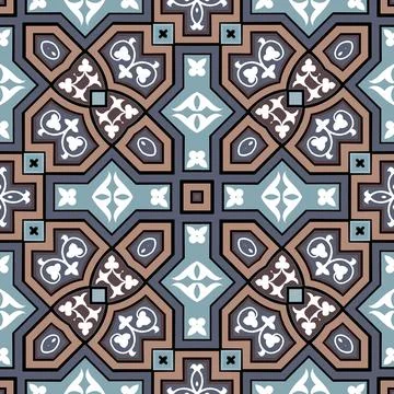 Arabesque seamless pattern. Elegance arabic vector background. Beautiful eleg Illustrazione stock